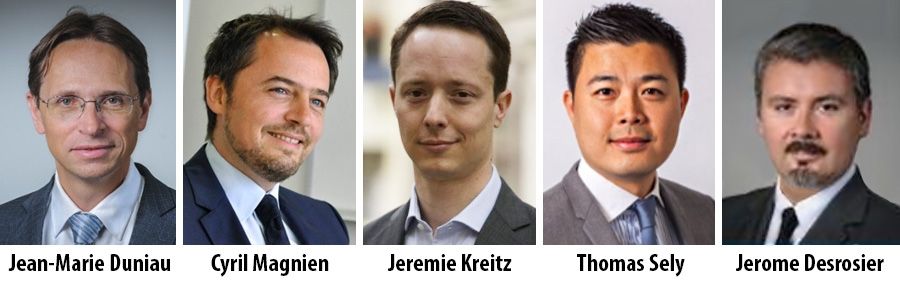 Jean-Marie Duniau, Cyril Magnien, Jerome Desrosier, Thomas Sely and Jeremie Kreitz