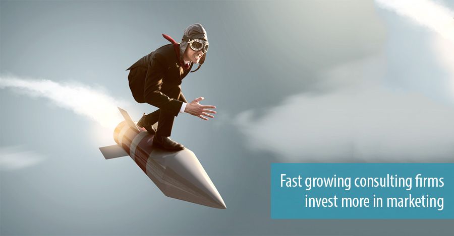 Fast growing consulting firms invest more in marketing