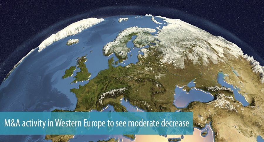 M&A activity in Western Europe to see moderate decrease