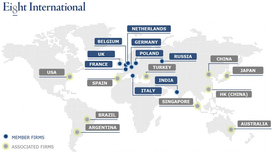 Eight International network