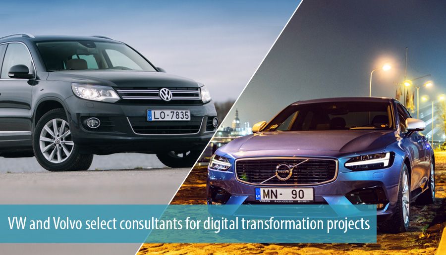 VW and Volvo select consultants for digital transformation projects