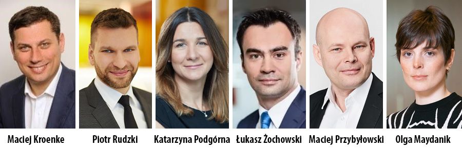Maciej Kroenke, Piotr Rudzki, Katarzyna Podgórna, Łukasz Żochowski, Maciej Przybyłowski, Olga Maydanik