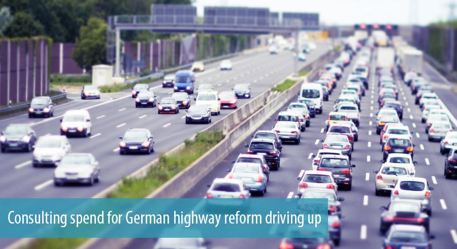 Consulting spend for German highway reform driving up