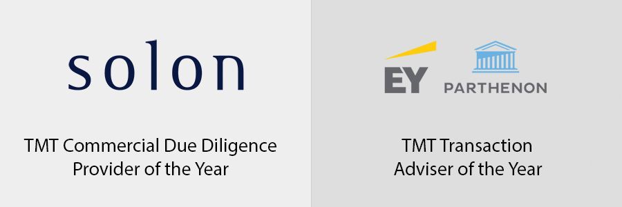 EY-Parthenon and Solon recognised for M&A services in TMT