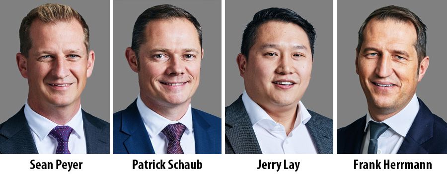 Sean Peyer, Patrick Schaub, Jerry Lay and Frank Herrmann