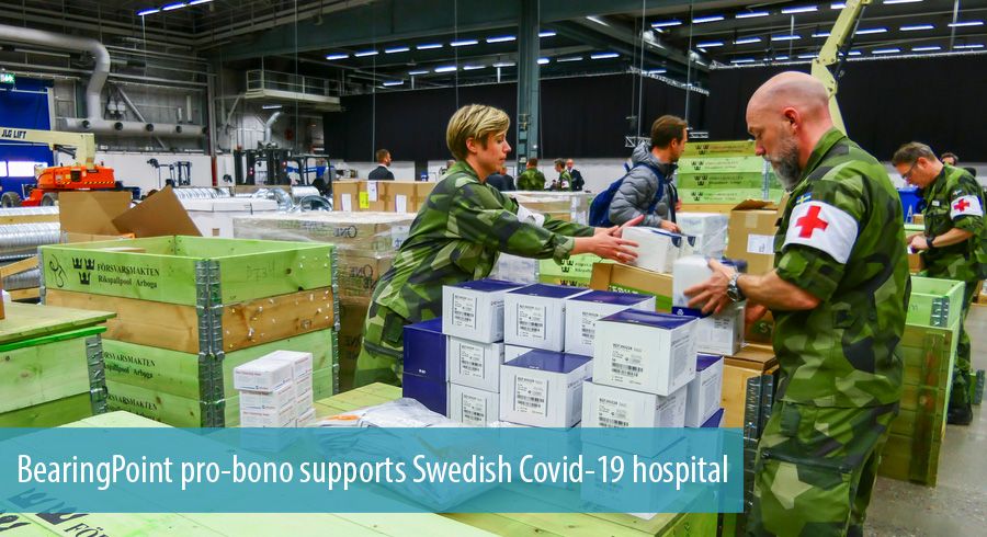 BearingPoint pro-bono supports Swedish Covid-19 hospital