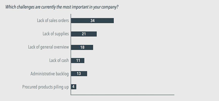 Which challenges are currently the most important in your company?
