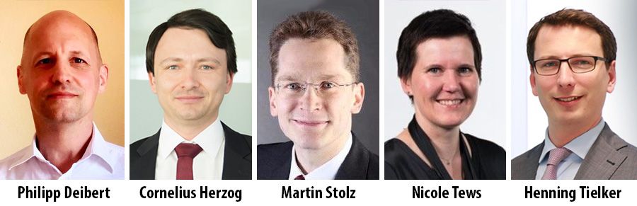 Philipp Deibert, Cornelius Herzog, Martin Stolz, Nicole Tews and Henning Tielker