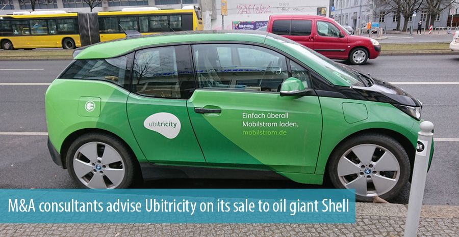 M&A consultants advise Ubitricity on its sale to oil giant Shell