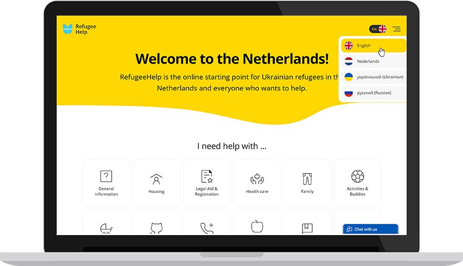RefugeeHelp.com: A platform for Ukrainian refugees in the Netherlands
