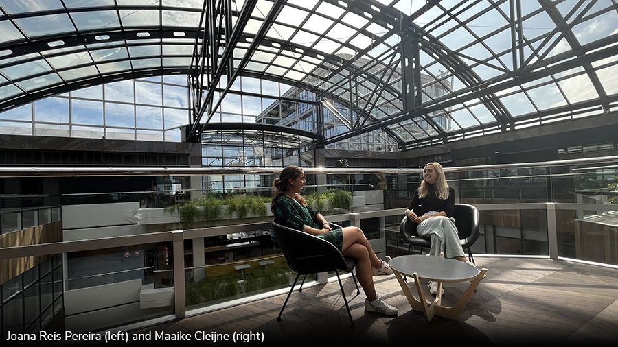 Joana Reis Pereira (left) and Maaike Cleijne (right)