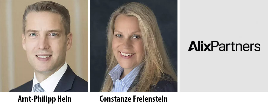 AlixPartners hires Arnt-Philipp Hein and Constanze Freienstein
