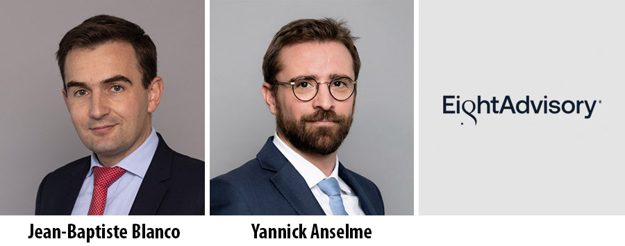 Jean-Baptiste Blanco and Yannick Anselme partner at Eight Advisory