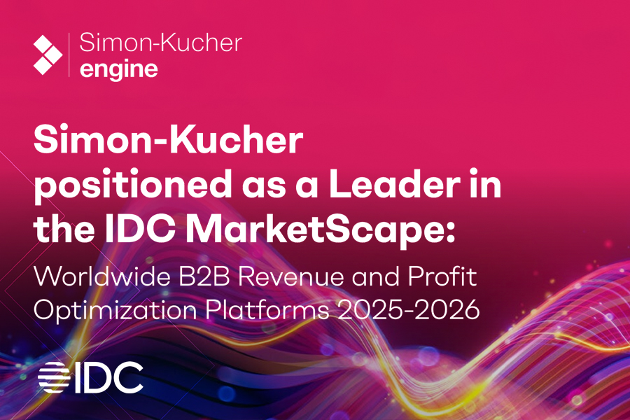 Simon-Kucher positioned as Leader in IDC MarketScape benchmark for B2B revenue and profit optimization platforms