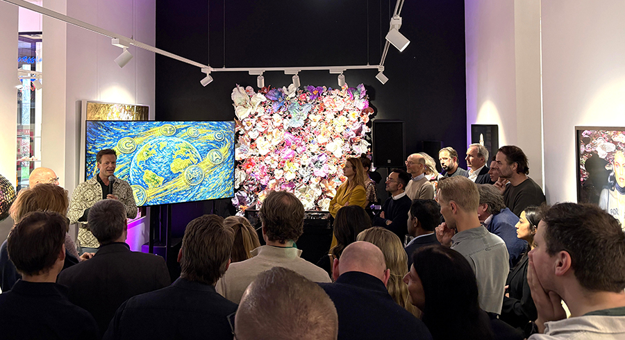 Jan Scheele delivering his speech at Varrlyn’s 16th anniversary event