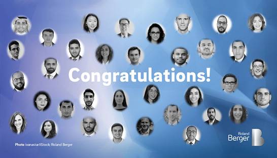 Roland Berger promotes 35 consultants in the Middle East