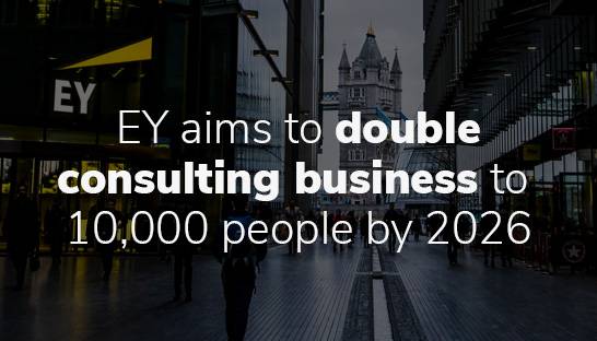 EY aims to double consulting business to 10,000 people by 2026
