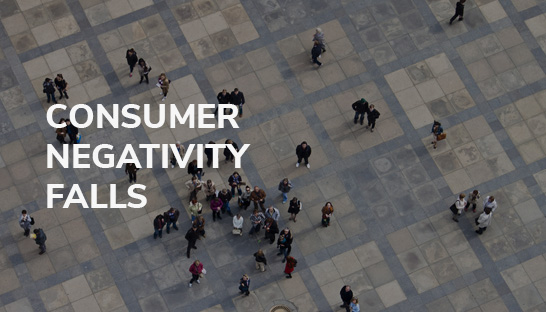 Consumer negativity on economic outlook falls