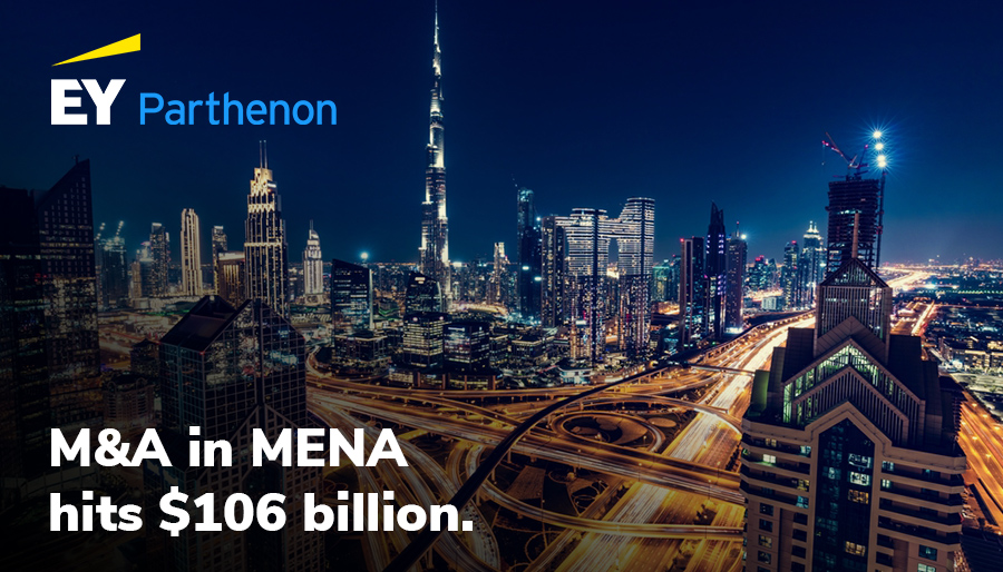 M&A in MENA region grows by 15% to $106 billion as cross-border deals surge