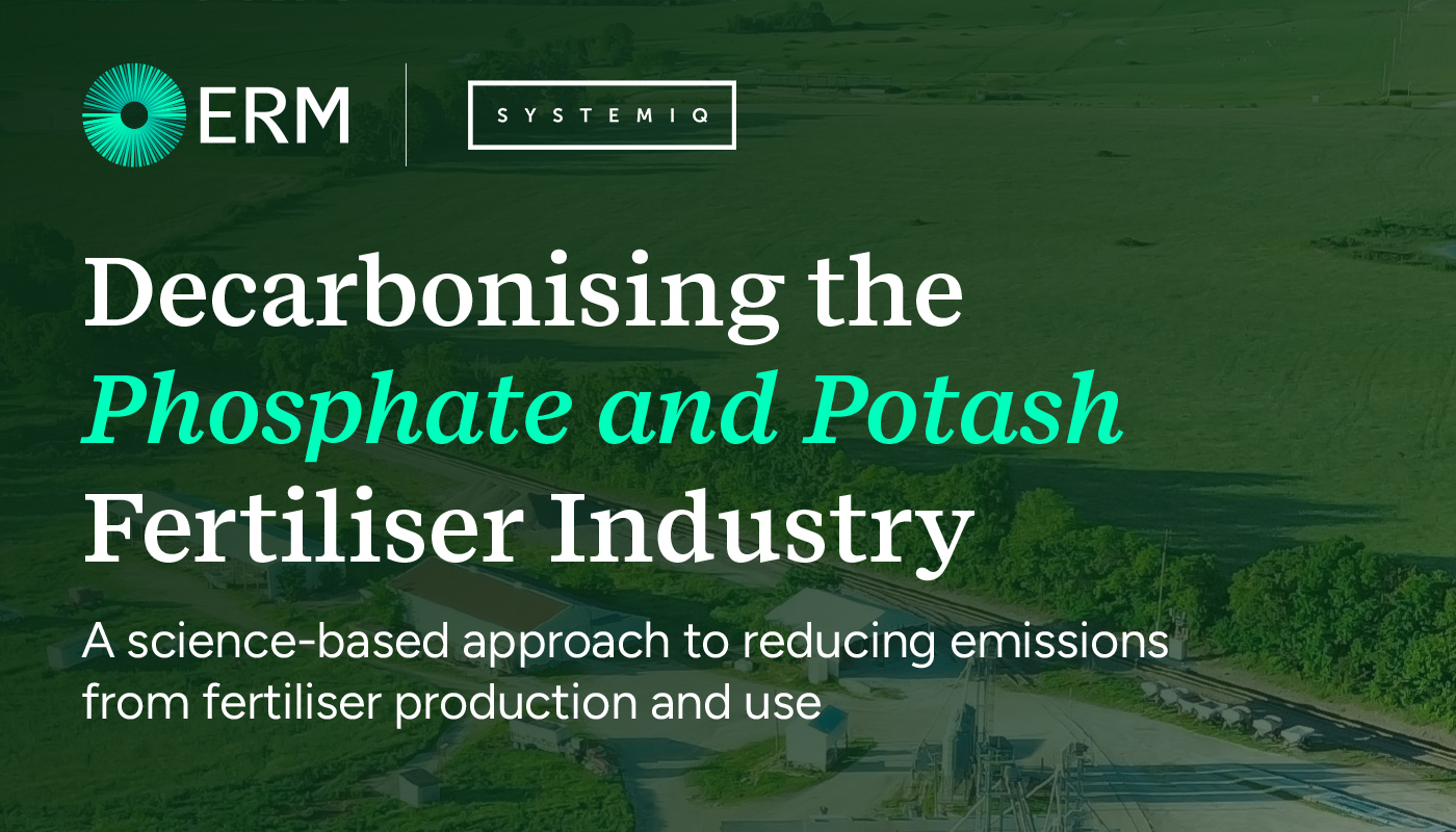 New roadmap charts a sustainable course for global fertilizer production